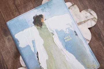 Amplified Holy Bible, Anne Neilson Angel Art Series, Leathersoft, Blue: Amplified, Anne Neilson, Leathersoft, Blue - Zondervan [KSIĄŻKA]