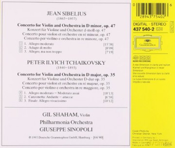 Shaham Pho Sinopoli: Tchaikovsky Sibelius: Violincto [CD]