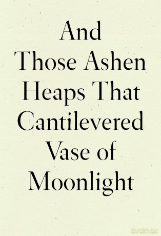 And Those Ashen Heaps That Cantilevered Vase of Moonlight - Xu Lynn [KSIĄŻKA]