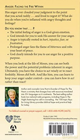 Anger: Facing the Fire Within (Hope for the Heart) - June Hunt [KSIĄŻKA]