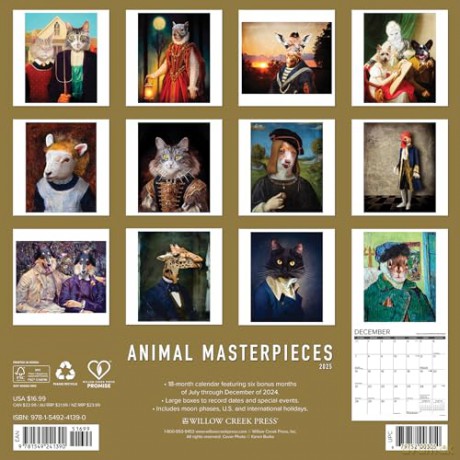 Animal Masterpieces 2025 Wall [KSIĄŻKA]