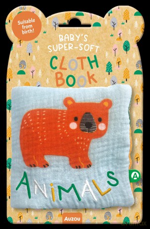 Animals (Baby's Supersoft Cloth Book) - Auzou [KSIĄŻKA]