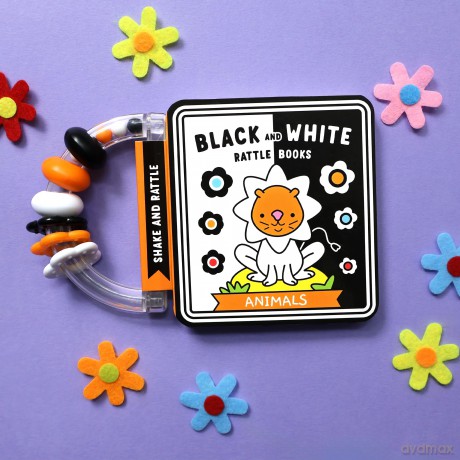 Animals (Black and White Rattle Books) - Emma Pelling [KSIĄŻKA]