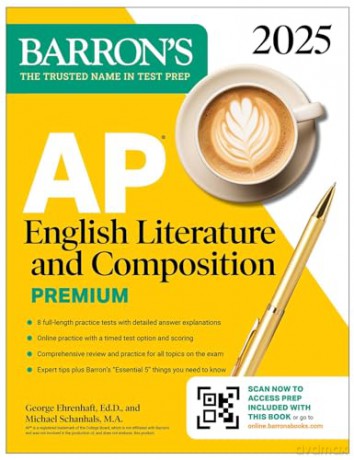AP English Literature and Composition Premium, 2025: Prep Book with 8 Practice Tests + Comprehensive Review + Online Practice (Barron's AP Prep) - Barron's Educational Series [KSIĄŻKA]