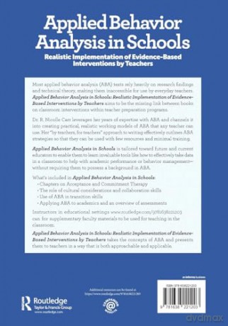 Applied Behavior Analysis in Schools: Realistic Implementation of Evidence-Based Interventions by Teachers (Evidence-Based Instruction in Special Education) - R. Carr [KSIĄŻKA]