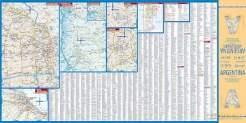 Argentina Borch: Argentina, Isla Grande de Tierra del Fuego, Buenos Aires, Greater Buenos Aires, Los Glaciares National Park, Monte Fitz Roy, Salta, Córdoba (Borch Map) - Borch GmbH [KSIĄŻKA]