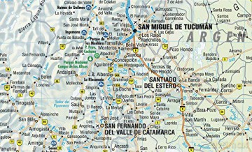 Argentina Borch: Argentina, Isla Grande de Tierra del Fuego, Buenos Aires, Greater Buenos Aires, Los Glaciares National Park, Monte Fitz Roy, Salta, Córdoba (Borch Map) - Borch GmbH [KSIĄŻKA]