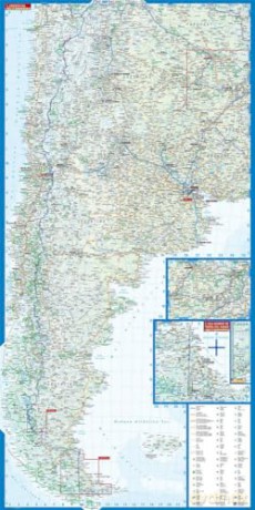 Argentina Borch: Argentina, Isla Grande de Tierra del Fuego, Buenos Aires, Greater Buenos Aires, Los Glaciares National Park, Monte Fitz Roy, Salta, Córdoba (Borch Map) - Borch GmbH [KSIĄŻKA]