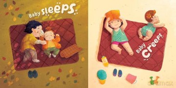 Baby Steps: A Picture Book for New Siblings - Kimberly Derting [KSIĄŻKA]