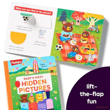 Baby's First Puzzle Books - Interactive Board Books for Babies and Toddlers, 3 Fun Activity Books with Foam Puzzle Pieces, Mazes, Silly Scenes for Play Time (Highlights Baby's First Puzzle) - Highlights [KSIĄŻKA]