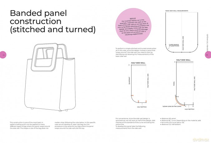 Bag Design: Typology, Construction Techniques, Analogue and Digital Patternmaking from Scratch - Elisa Cigna [KSIĄŻKA]