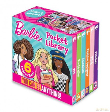 Barbie Pocket Library: You Can Be Anything! A collection of 6 inspiring illustrated board books, perfect for young Barbie fans to enjoy - Barbie [KSIĄŻKA]