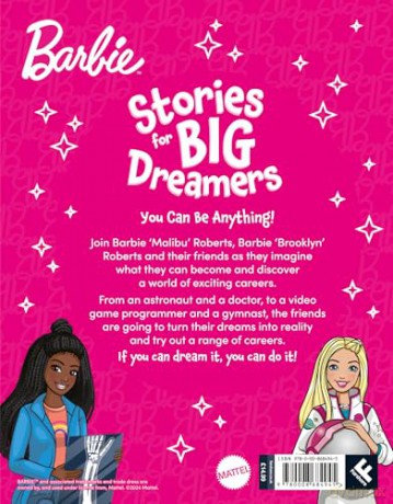 Barbie Stories for Big Dreamers Treasury: You Can Be Anything! An inspiring collection of stories, the perfect gift for kids aged 3, 4, 5, 6, 7 years - Barbie [KSIĄŻKA]