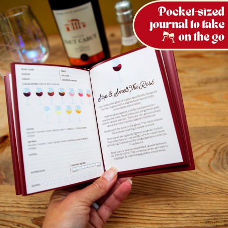 Be Fine and Drink Wine Gift Book: Wine Tasting Journal - Wine Gifts For Her - Bee Three Books [KSIĄŻKA]