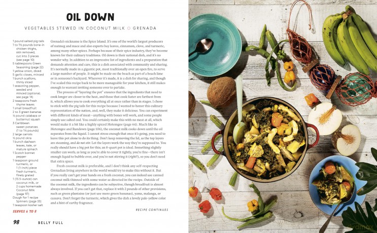 Belly Full: Exploring Caribbean Cuisine through 11 Fundamental Ingredients and over 100 Recipes ((A Cookbook)) - Lesley Enston [KSIĄŻKA]