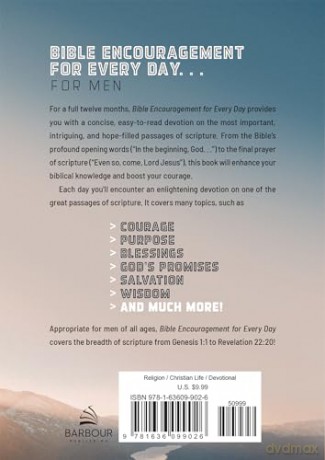 Bible Encouragement for Every Day: Daily Devotions for Men - Compiled by Barbour Staff [KSIĄŻKA]