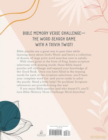 Bible Memory Verse Challenge Word Searches Large Print - Compiled by Barbour Staff [KSIĄŻKA]