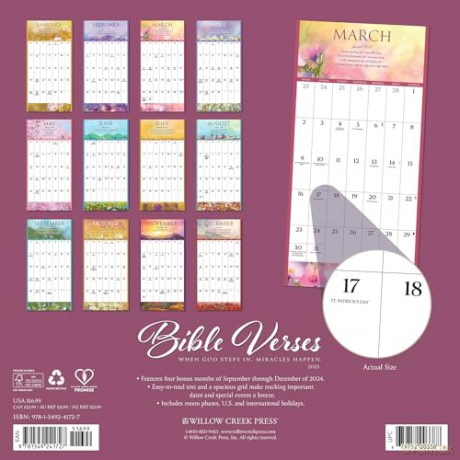 Bible Verses 2025 Wall [KSIĄŻKA]