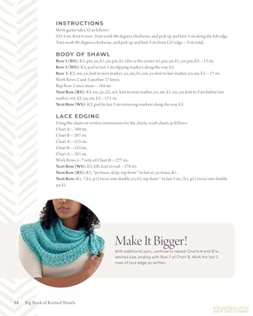 Big Book of Knitted Shawls: 35 Patterns in a Variety of Beautiful Yarns, Styles, and Stitches - Jen Lucas [KSIĄŻKA]