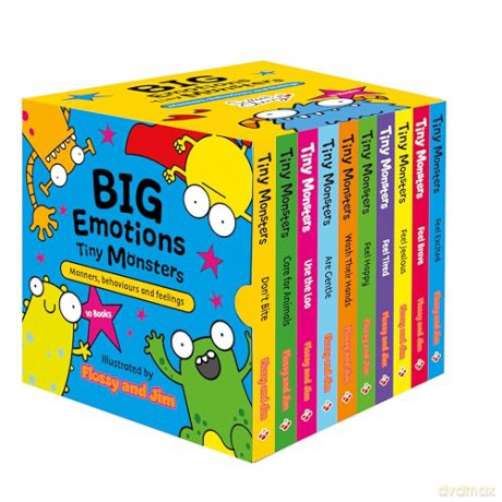 Big Emotions Tiny Monsters 10-Book Collection: Manners, Behaviours and Feelings [KSIĄŻKA]