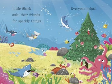 Big Shark, Little Shark and the Christmas Tree (Step Into Reading) - Anna Membrino [KSIĄŻKA]