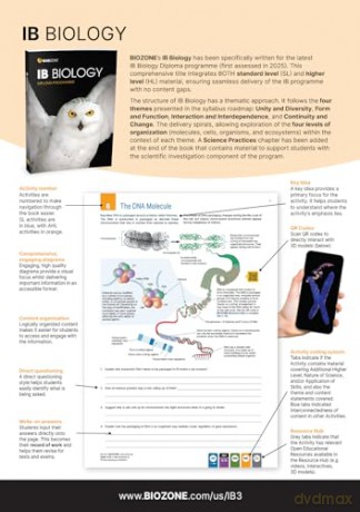 BIOZONE IB Biology (2024) - Jill Mellanby [KSIĄŻKA]