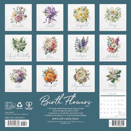 Birth Flowers 2025 Wall [KSIĄŻKA]