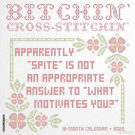 Bitchin' Cross-Stitchin' 2025 Wall [KSIĄŻKA]