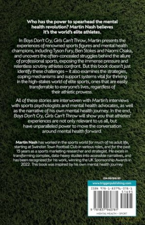 Boys Don't Cry, Girls Can't Throw: How Sports Stars Are Redefining the Conversation Around Mental Health - Martin Nash [KSIĄŻKA]