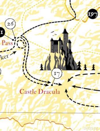 Bram Stoker, Dracula Map (Literary Maps Series Series) - Martin Thelander [KSIĄŻKA]