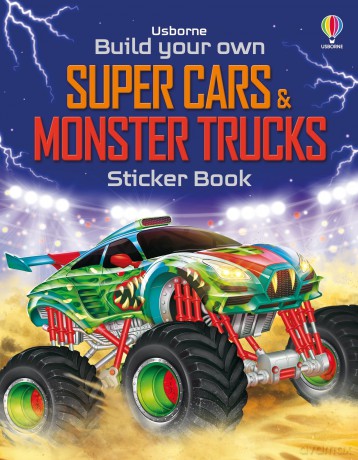 Build Your Own Super Cars and Monster Trucks Sticker Book (Build Your Own Sticker Book) - Simon Tudhope [KSIĄŻKA]