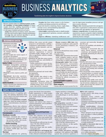 Business Analytics: A Quickstudy Laminated Reference Guide - Dr. Kyle Allison [KSIĄŻKA]