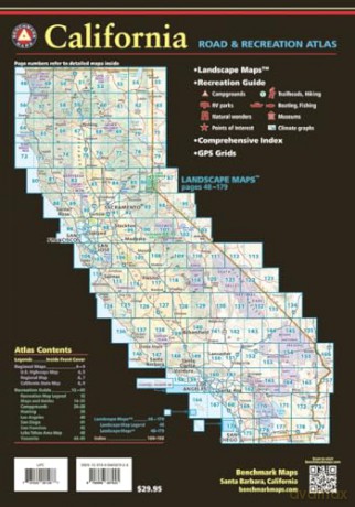 California Road and Recreation Atlas - Benchmark Maps [KSIĄŻKA]