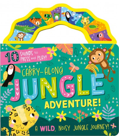 Carry-Along Jungle Adventure - Children's 10 Button Sound Book [KSIĄŻKA]