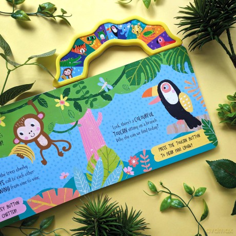 Carry-Along Jungle Adventure - Children's 10 Button Sound Book [KSIĄŻKA]