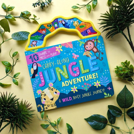 Carry-Along Jungle Adventure - Children's 10 Button Sound Book [KSIĄŻKA]
