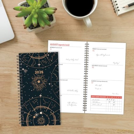 Celestial 2025 3.5 X 6.5 Softcover Weekly Spiral [KSIĄŻKA]