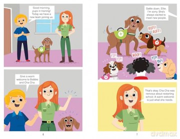 Cha Cha Stays Calm: A Service Dog Graphic Novel (Service Pups in Training) - Mari Bolte [KSIĄŻKA]
