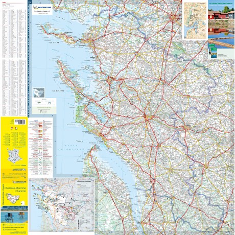 Charente-Maritime Charente - Michelin Local Map 324: Map - Michelin [KSIĄŻKA]