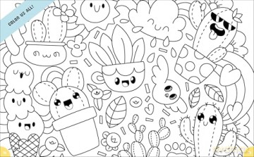 Chibi - Cuddly Creatures Activity Book - White Star [KSIĄŻKA]