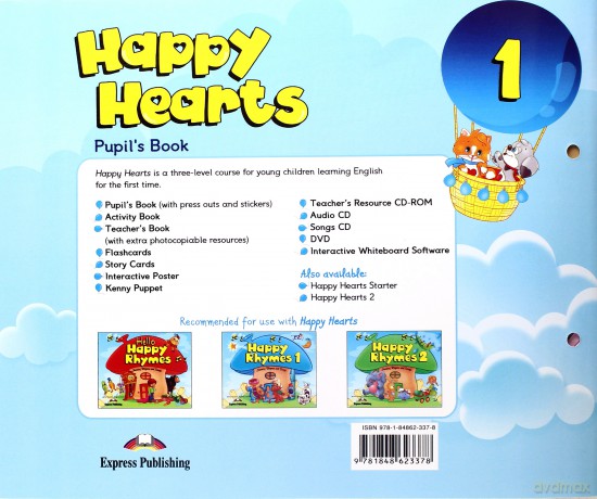 Happy Hearts 1 SB +CD + DVD [KSIĄŻKA]