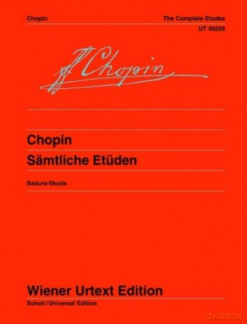CHOPIN - Estudios Completos para Piano (Urtext) (Badura Skoda) - Chopin [KSIĄŻKA]