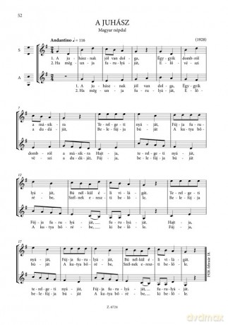 Choral Works for Children's and Female Voices Extended and revised edition - Kodály Zoltán [KSIĄŻKA]