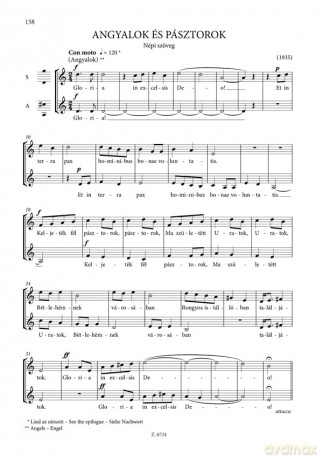 Choral Works for Children's and Female Voices Extended and revised edition - Kodály Zoltán [KSIĄŻKA]