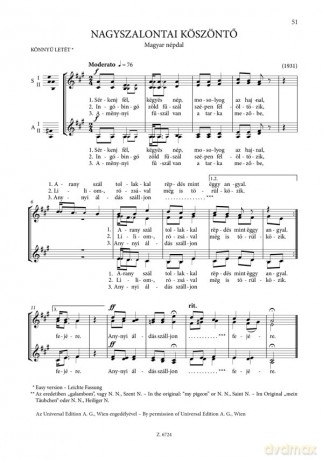Choral Works for Children's and Female Voices Extended and revised edition - Kodály Zoltán [KSIĄŻKA]