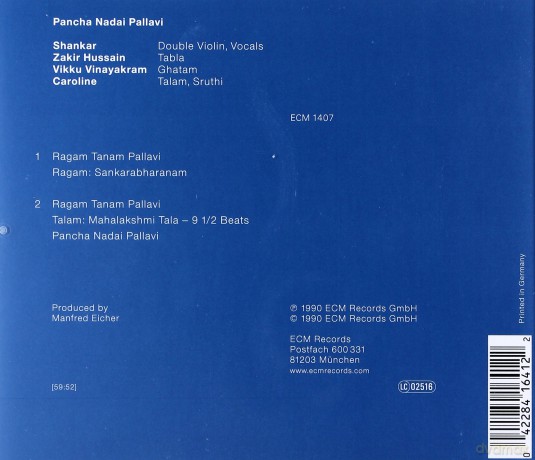 Shankar: Pancha Nadai Pallavi [CD]