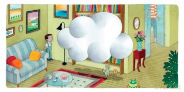Cloud, The: A Wordless Book about Dealing with Big Emotions like Fear, Grief, Loss, Sadness, and Anger - Angelo Ruta [KSIĄŻKA]