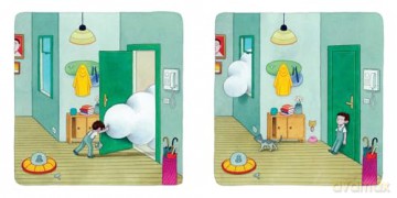 Cloud, The: A Wordless Book about Dealing with Big Emotions like Fear, Grief, Loss, Sadness, and Anger - Angelo Ruta [KSIĄŻKA]