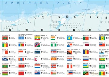 Collins World Wall Map - Collins Maps [KSIĄŻKA]
