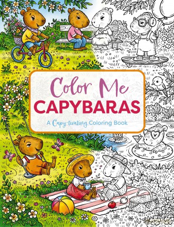 Color Me Capybaras: A Capy-tivating Coloring Book [KSIĄŻKA]